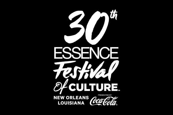 Text reads: "30th Essence Festival of Culture, presented by Coca-Cola, New Orleans, Louisiana."